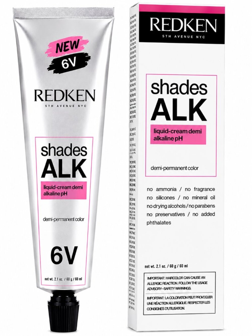Redken Shades ALK 6V Demi-Permanent Liquid-Cream Hair Color 2.1 oz